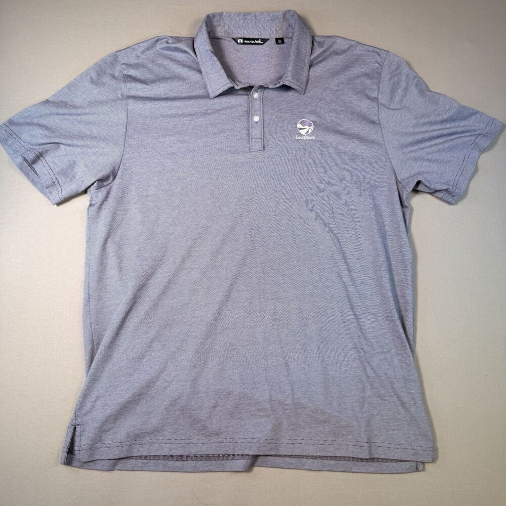 TravisMathew Men’s Purple Golf Polo Shirt Size XXL Performance